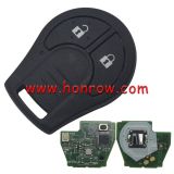 Original for Renault Pulse Nissan New Micra K13 2 Button Remote with Pcf7936 Transponder 433mhz