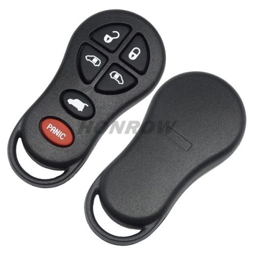 For Chry 5+1 Button remote key blank with red panic