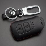 For Honda 2 button cowhide leather case for JADE,  for CRIDER,  for ACCORD with key ring.