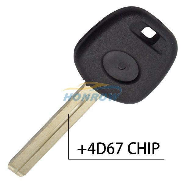 For To transponder key with 4D67 chip（Long Blade）
