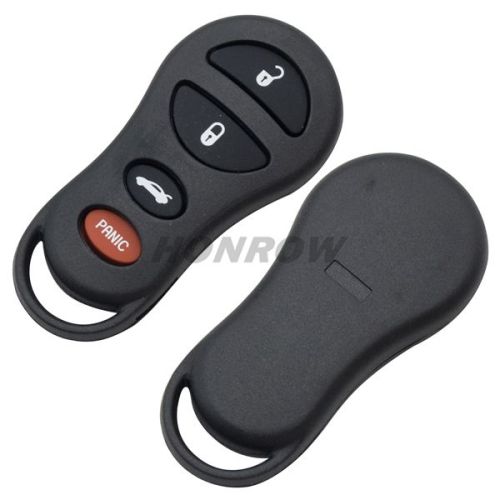 For Chry 3+1 Button remote key blank with red panic