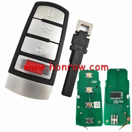 For VW 3+1 button remote key with ID48 chip-315mhz