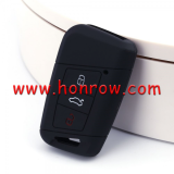 For VW 3 button silicon case black