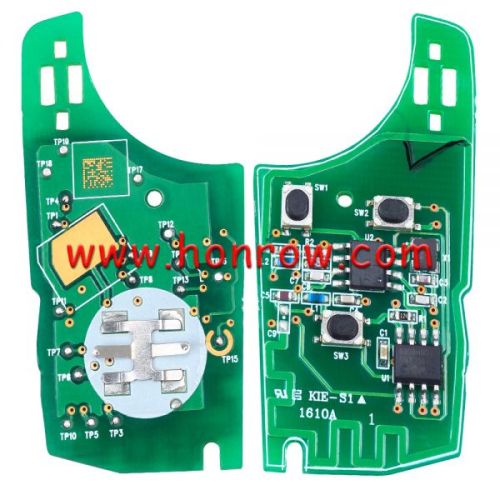 For Original Chevrolet Spark 3 button remote key with 433.92MHz FSK 8E Chip P/N: GM94543201