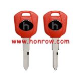 For Honda Motorcycle transponder key blank with left blade red color