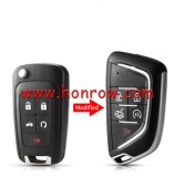 For Chevrolet 4+1 button modified remote key blank