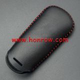 For Mazda 2 button key cowhide leather case for Maz3  .Black Color