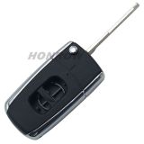 For Maz 323 model 2 button Modified flip remote key blank (the edge is metal)