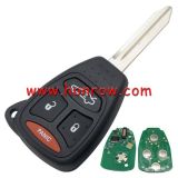 For Chrysler remote key with 315mhz is compatible with FCCID KOBDT04A and OHT692427AA. please choose with key shell 2,2+1,3,3+1 button