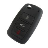For VW 2+1 button Silicone case Black color
