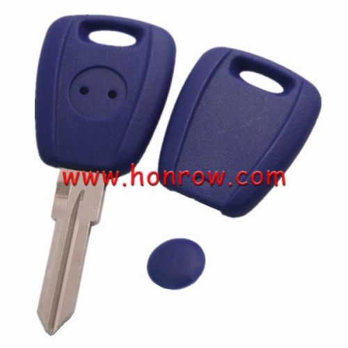 For Fiat transponder key blank blue color