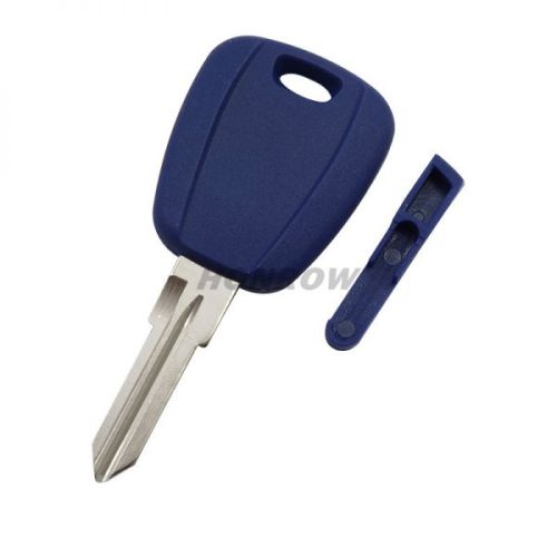 For Fiat transponder key blank with GT15R blade (can put TPX long chip and Ceramic chip) blue color