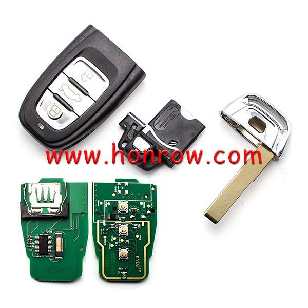 For  Au A4L, Q5 3 button remote key with 868Mhz  and 7945 Chip (Model：8KO-959-754C)