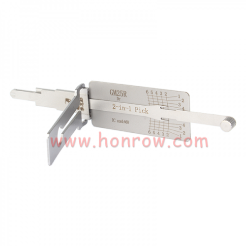 Lishi Tool GM25R Dr 2-in-1 pick  Lishi style  2 in 1 lock pick and decoder locksmith tool used for US old Buick Chevrolet