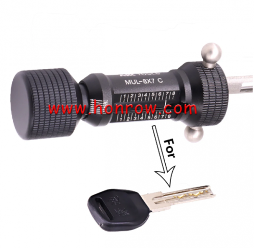AKK Tool MUL-8X7 C Locksmith Tool MUL-8X7 C :For 8/ 7 Beads Crescent Key Mortise Lock