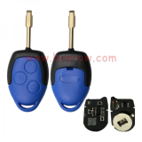 For AfterMarket Ford Transit blue  3 button remote key with  433MHz ASK 4D63 CHIP black pcb board FCCID:6C1T 15K601 AG