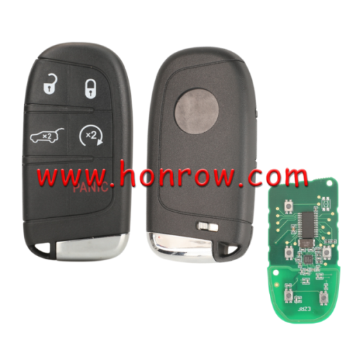 For Fiat 4+1 button remote key with 433Mhz PCF7953M /PCF7945 4A HITAG AES HITAG AES Chip FCC ID:M3N-40821302