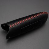 For VW 3 button key cowhide leather case