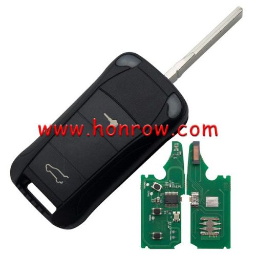 KYDZ For Por Cayenne 2 button flip remote  key with ID46 Chip and 433Mhz