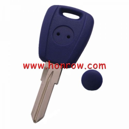For Fiat transponder key blank blue color
