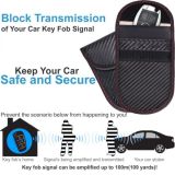 Car Keys Case FOB Signal Blocker Bag RFID Shielding Key Credit Card Bags Organizer for Privacy Protection Size :12 * 8cm