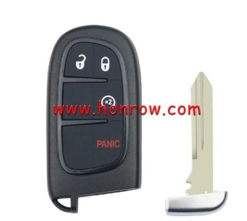 For Chrysler 4 button flip remote key shell