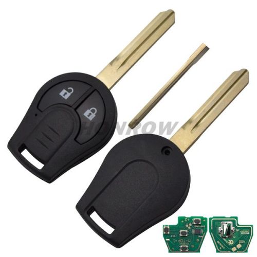 For Nis 2 button remote key with 433mhz ID46 chip