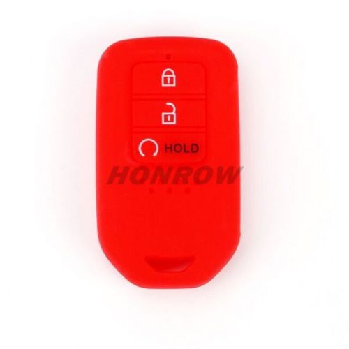 For Honda 4 button silicon case red color