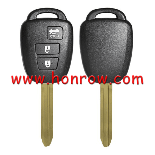 For high quality Toy 3 button remote key blank enhanced version