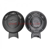 For BMW MINI 3 Button remote key blank ,the battery place on the back