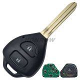 For To 2 Buttton Remote key with 433Mhz with 4D67 chip