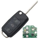 For VW remote key with 3 button 433MHZ  ID48 chips 1KO959753N