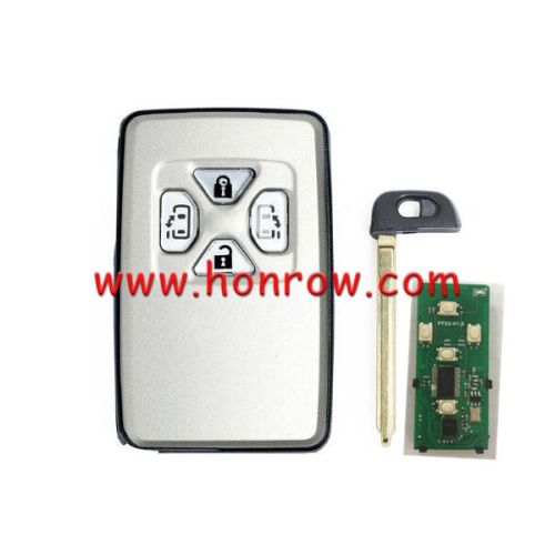 For Toyota 4 button Smart Key with 433.92MHz ASK Board No. 0780  ID71 CHIP: P1=94