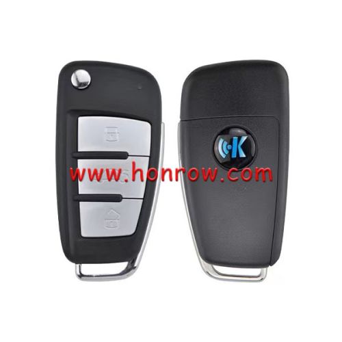 KEYDIY For Audi style 3 button remote key B02 Metal for KDX2 KD MAX  to produce any model remote