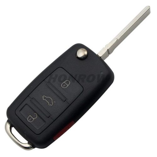 For V Touareg 3+1 button remote key blank