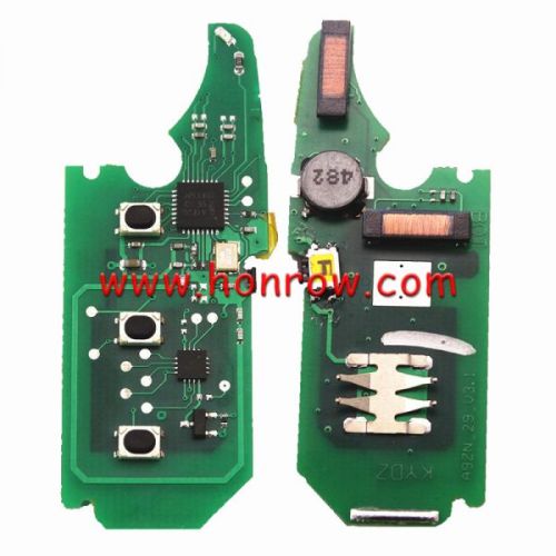 KYDZ For Porshe keyless 2 button remote key with PCF7942(HITAG2) with 315mhz &LED light