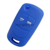 For Opel 2 button Silicone case (blue color) MOQ:50pcs