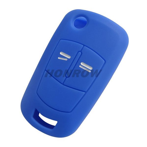 For Opel 2 button Silicone case (blue color) MOQ:50pcs