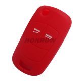 For Opel 2 button Silicone case (red color) MOQ:50pcs