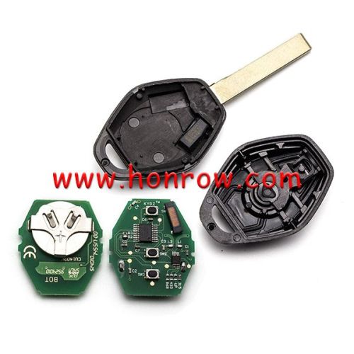 For BMW 5 Series CAS2 systerm 3 button remote key with 433mhz PCF7942chips
