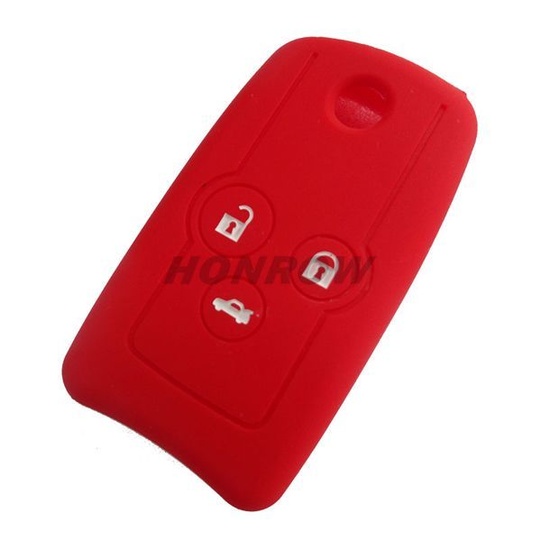 For Honda 3 button Silicone case (Red color) (MOQ:50pcs)