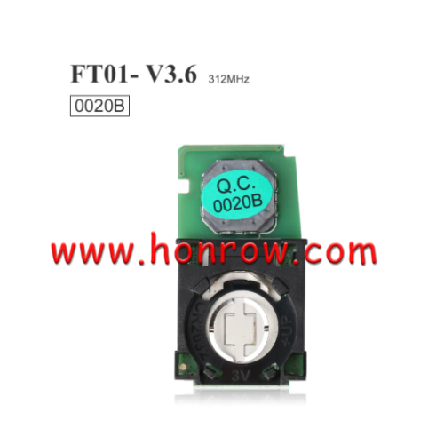 For Toy keyless go smart remote key PCB Board 0020B 8A CHIP Frequency:312/314MHz P4[00 00 88 88] Compatible PN: 89904-06140/89904-30A91/89904-30A31 FCC ID:HYQ14FBA Page 1:88,88 Battery:CR2032