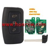 For Ford 3 button keyless go remote key with 433mhz  ASK ID46 PCF7952 4D63 Chip FCCID:3M5T-15K601-DC