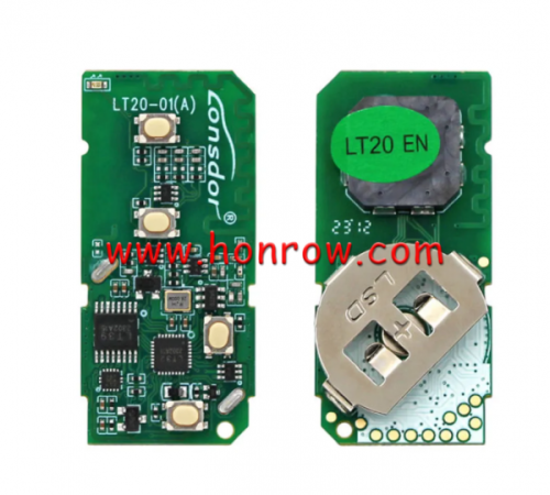 Lonsdor LT20-01 Smart Key PCB 8A+4D Adjustable Frequency For Toyota & Lexus 3370 0140 A433 F433 5290 Support K518 & K518ISE & KH100+ Support Frequency: 312MHz/314.35MHz/315.12MHz/433.92MHz