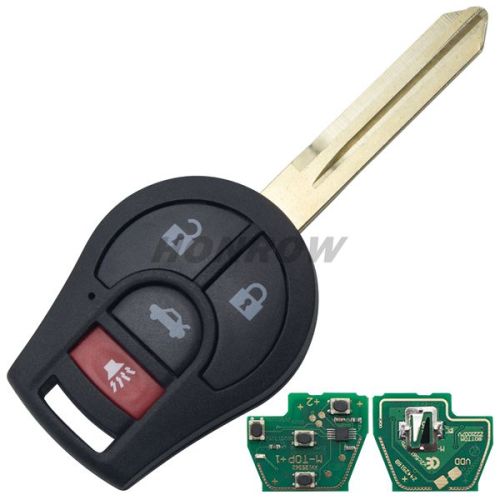 For Nis 3+1 button remote key with 433mhz ID46 chip