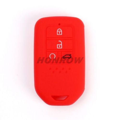 For Honda 4 button silicon case red color