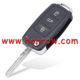For VW MQB 3+1 button Jetta Passat Prox Flip Key with 315MHz  Megamos AES FCC ID: NBGFS93N P/N: 5K0837202BJ   5K0837202BP