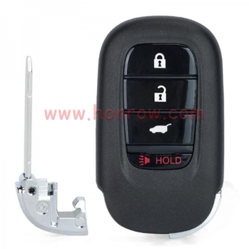 For Honda 3+1 button smart remote key with 433MHz 4A Chip  FCC ID: KR5TP-4