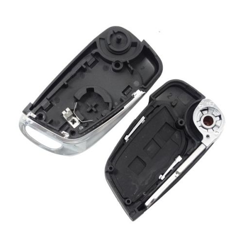 For Original Peu 3 button modified flip remote key blank with NE73 206 Blade- 3Button -Trunk- With battery place (No Logo) used for model New DS remote control