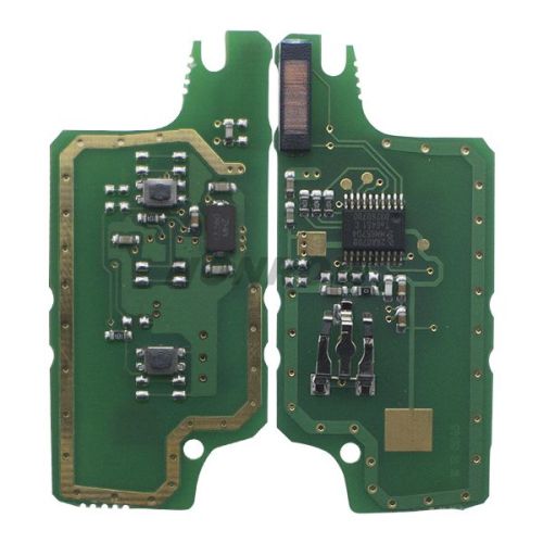 For Peu 2 button flip remote control with 433Mhz ID46 Chip ASK Model  for 307&407 Blade  （2006-2010）